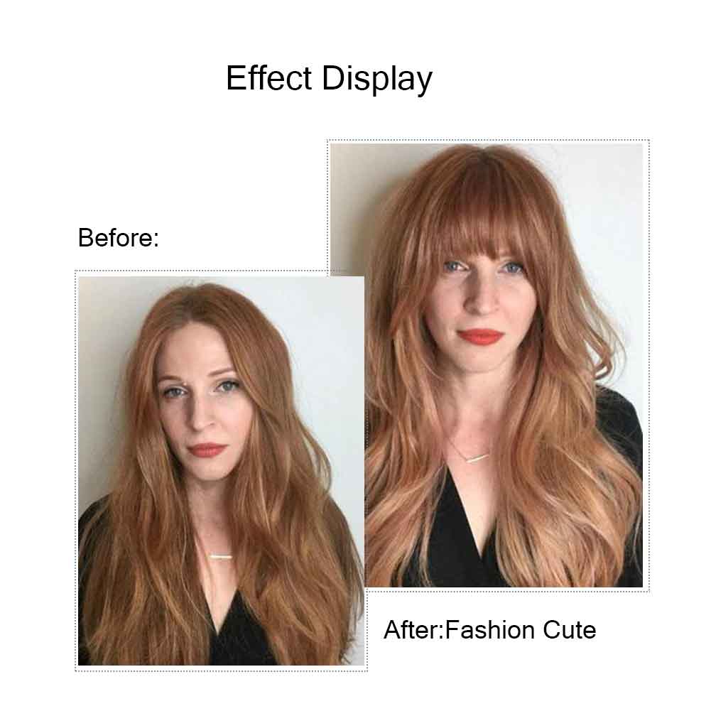 100 Human Hair Bangs Hand Tied Hair Fringe Hairpiece Clip in Air Bangs With Temple For Women