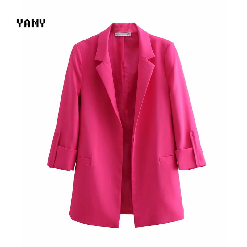 New Womens casual Blazer zoravicky office lady Suit Blazer Coat open stitch Summer solid Blaser Outerwear pocket Mujer, Orange
New Womens casual Blazer zoravicky office lady Suit Blazer Coat open stitch Summer solid Blaser Outerwear pocket Mujer, Orange