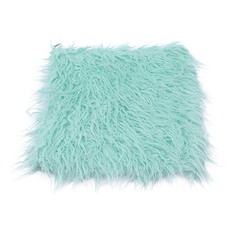 Cushion/Decorative Pillow Fashion Plush Furry Pink Cushion Cover Super Soft Decorative Pillowcase Home Bed Sofa Decoration Supplies Textile