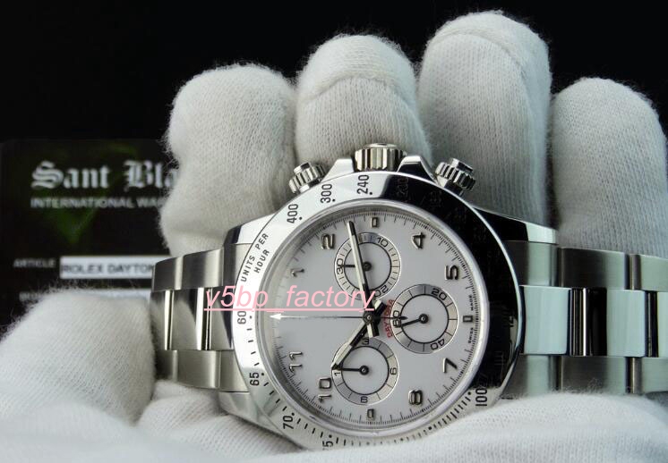 Top Quality Watches Stainless Steel Bracelet Steel White Dial Automatic Bracelet Watch 116520 40MM Mechanical MAN WATCH Wristwatch
Top Quality Watches Stainless Steel Bracelet Steel White Dial Automatic Bracelet Watch 116520 40MM Mechanical MAN WATCH Wristwatch