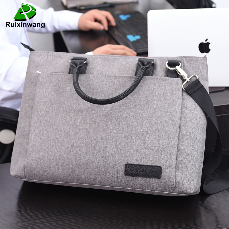 Oyixinger High Quality And Simplicity Business Bags Men Briefcase Laptop Bag File Package Nylon Women Office Handbag Work Bags CJ191210