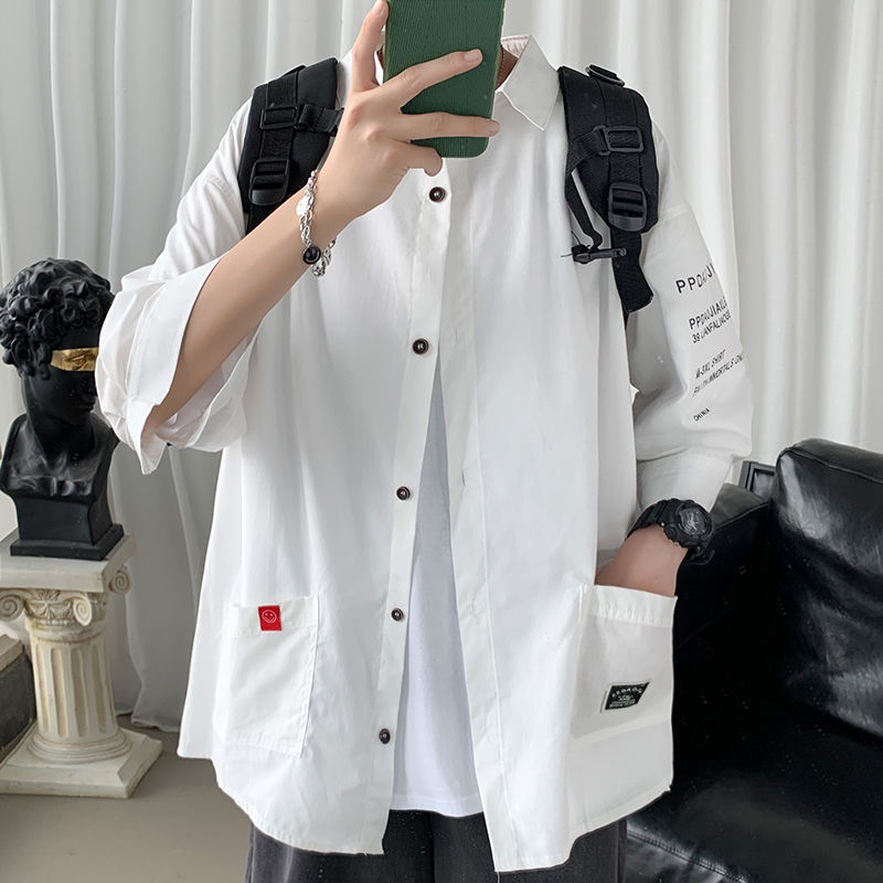2020 Spring And Summer New Youth Popular Letter Printing Loose Large Size Seven-quarter Sleeve Shirt Fashion Casual Shirt Jacket, Black
2020 Spring And Summer New Youth Popular Letter Printing Loose Large Size Seven-quarter Sleeve Shirt Fashion Casual Shirt Jacket, Black