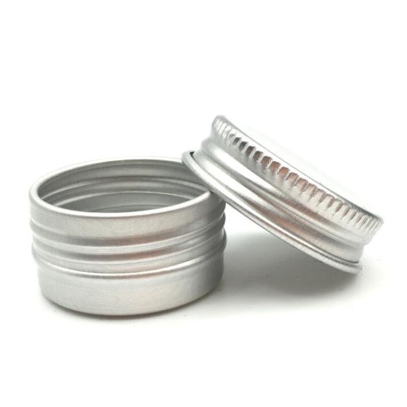 50pcs lot 5g 10g 15g 20g 30g 40g 50g 60g Aluminum Jars Empty Cosmetic Makeup Cream Lip Gloss Metal Aluminum Tin Containers