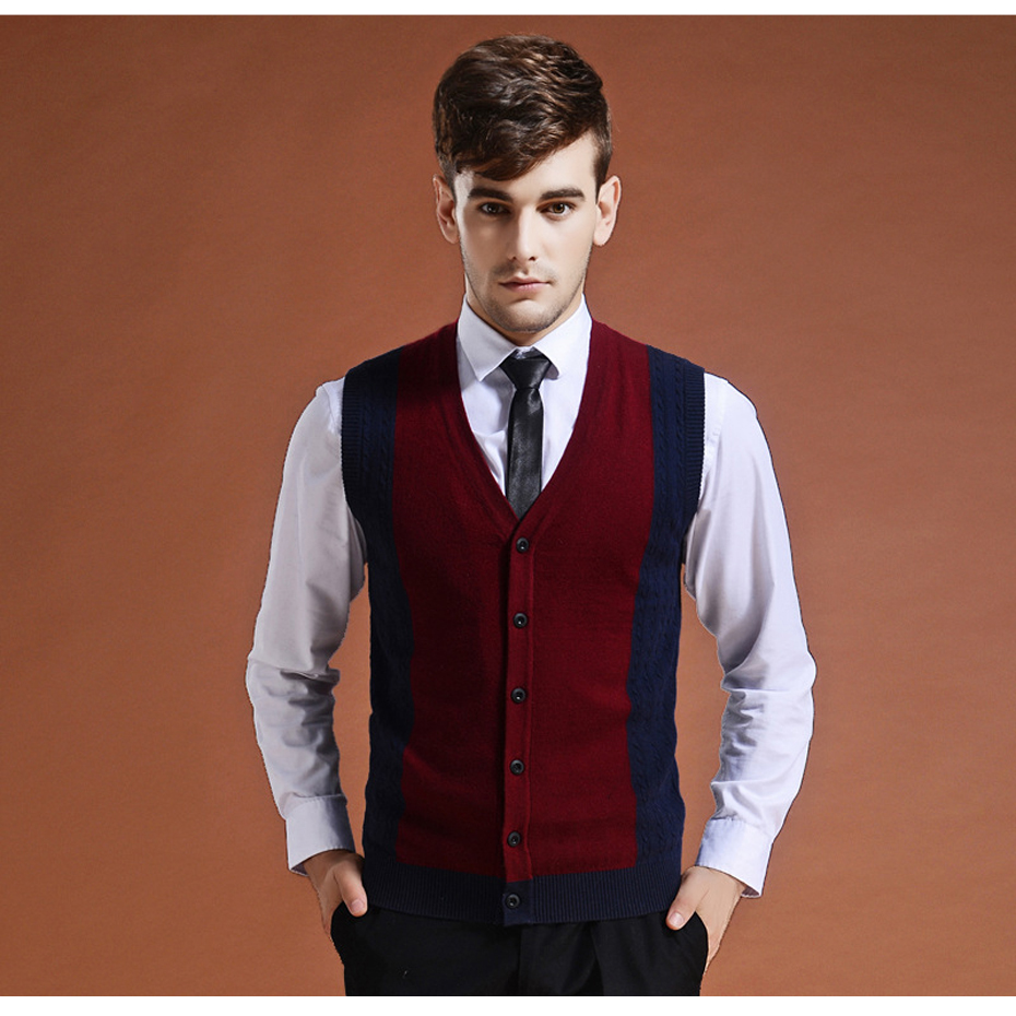 Sweater Cardigan Buttons Down Knit Jacket Vest for Men Sleeveless Wool Stylish Fashion Patchwork Red Grey 2018, Dark grey
Sweater Cardigan Buttons Down Knit Jacket Vest for Men Sleeveless Wool Stylish Fashion Patchwork Red Grey 2018, Dark grey