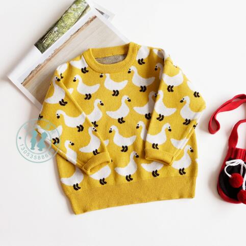 Boy Girl clothes Sweater Pullover Good Designer Winter Knitted Little Duck Long Sleeve sweater coat Warm Kids top fall sweaters, As pic
Boy Girl clothes Sweater Pullover Good Designer Winter Knitted Little Duck Long Sleeve sweater coat Warm Kids top fall sweaters, As pic