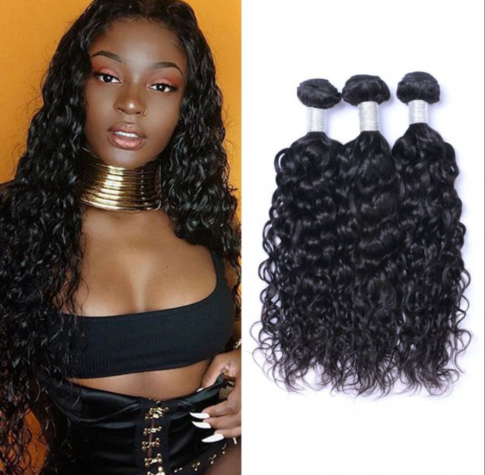 Water Wave Bundles Mongolian Wet and Wavy Human Hair Extensions Non Remy Hair 3 Pieces, Natural color
Water Wave Bundles Mongolian Wet and Wavy Human Hair Extensions Non Remy Hair 3 Pieces, Natural color