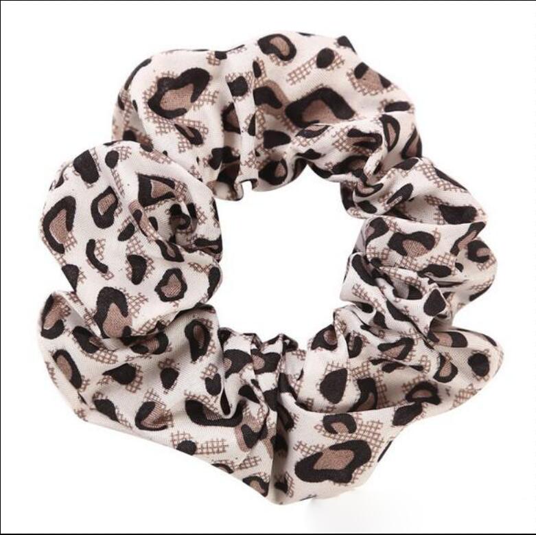 Girls Leopard Scrunchies for Hair Animal Print Chiffon Scrunchy Hair Cheetah Scrunchies for Hair Elastic Bobbles Ties Bands Scrunchie