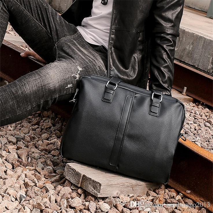 Factory wholesale brand men bag simple leather leisure handbag British leathers business briefcase high-capacity computer bags, Black
Factory wholesale brand men bag simple leather leisure handbag British leathers business briefcase high-capacity computer bags, Black