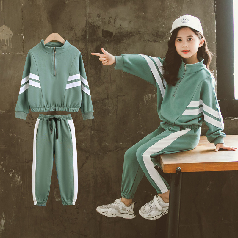 Kids Clothes Set Casual Sports Teen Girls Tracksuits Spring 2pcs Children Clothing Suits 8 10 12 year Cotton Girls Clothes, Green
Kids Clothes Set Casual Sports Teen Girls Tracksuits Spring 2pcs Children Clothing Suits 8 10 12 year Cotton Girls Clothes, Green