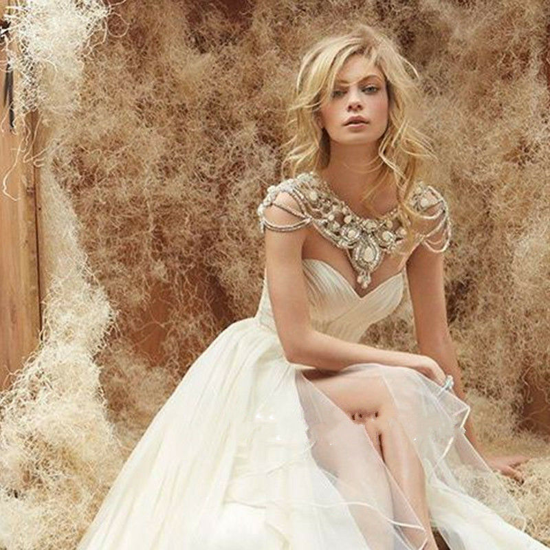 Luxury Rhinestone Wedding Dresses Jackets Crystals Beads Cape Custom Bridal Wraps Boleros Short Brides Jewelry Shawls Free Shipping
