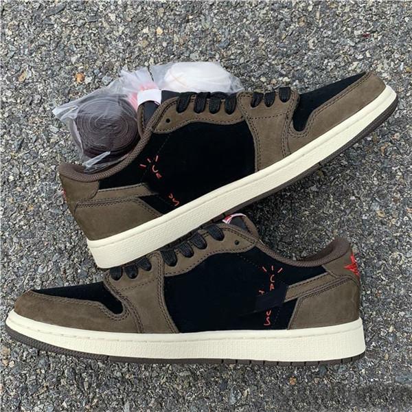 2019 Wholesale New Shoes Travis Scott 1 Low men'OG SP Dark Mocha Grey Cactus Jack Men's Basketball Shoes Reverse Barb Sneakers, Black
2019 Wholesale New Shoes Travis Scott 1 Low men'OG SP Dark Mocha Grey Cactus Jack Men's Basketball Shoes Reverse Barb Sneakers, Black