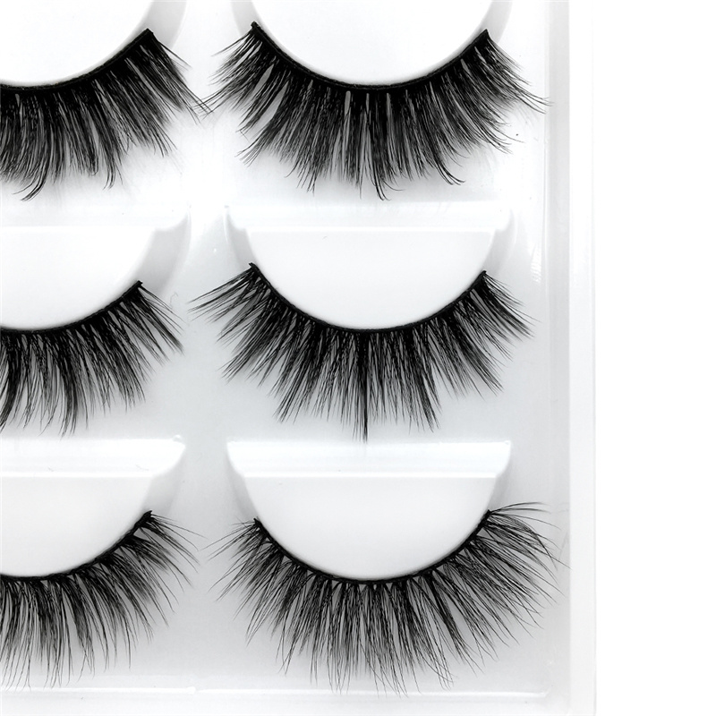 5 Pairs Lashes 3D Mink Hair False Eyelashes Natural Long Thick Eye Lashes Wispy Fluppy Makeup Beauty Eyelash Extension Tools