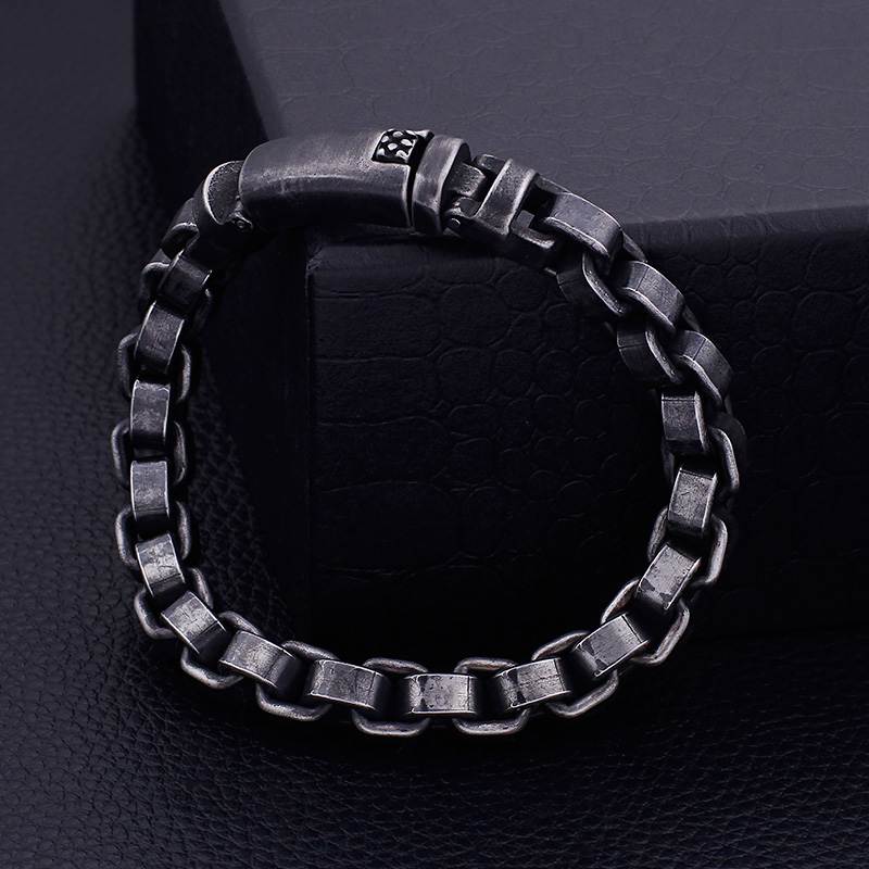 Retro Casting Link Chain Bracelets 316L Stainless Steel Bangle Jewelry