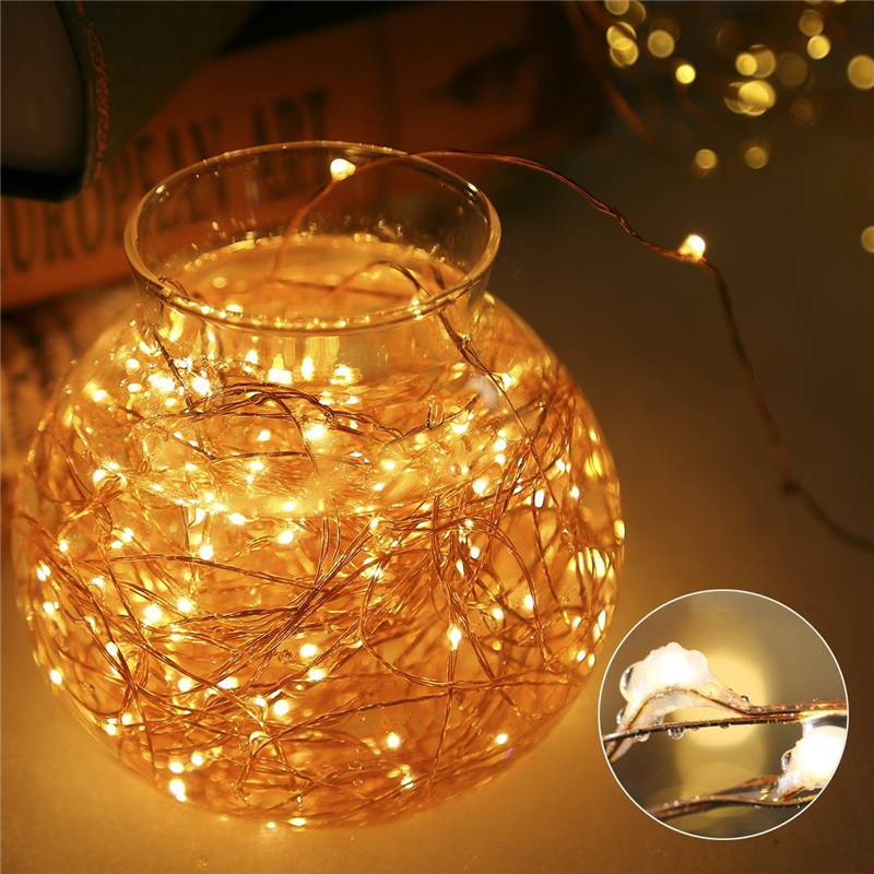 LED String Lights Twnikle Fairy Lights Waterproof 8 Modes 50Led 100 Led USB Plug in Copper Wire Firefly Holiday Lights strip