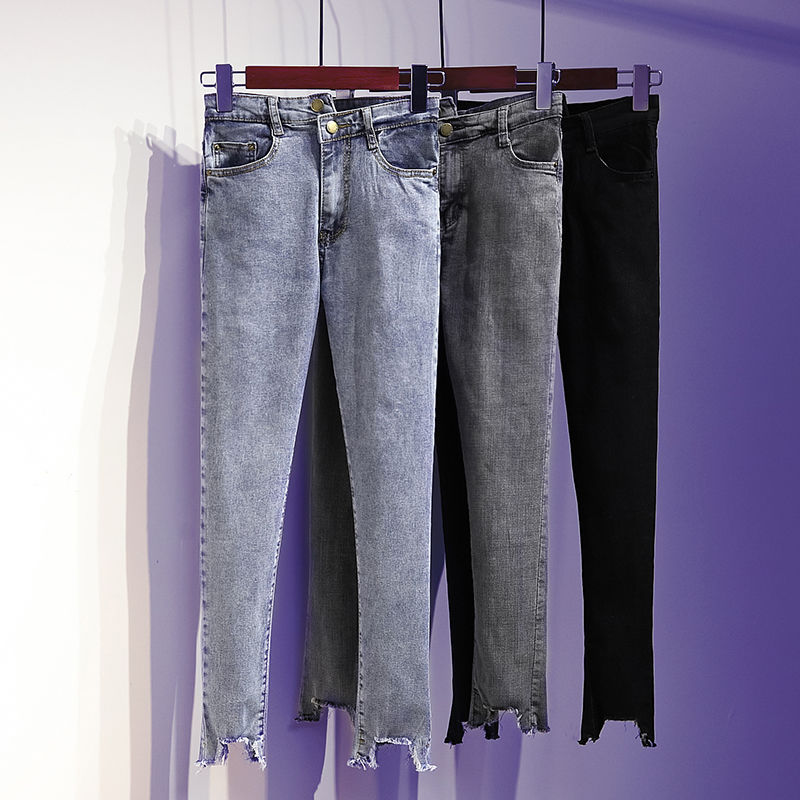 Spring Autumn New Women Ripped Zipper High Waist Stretch Slim Denim Feet Pants FemaleThin Skinny Pencil Jeans Trousers A114, Black
Spring Autumn New Women Ripped Zipper High Waist Stretch Slim Denim Feet Pants FemaleThin Skinny Pencil Jeans Trousers A114, Black
