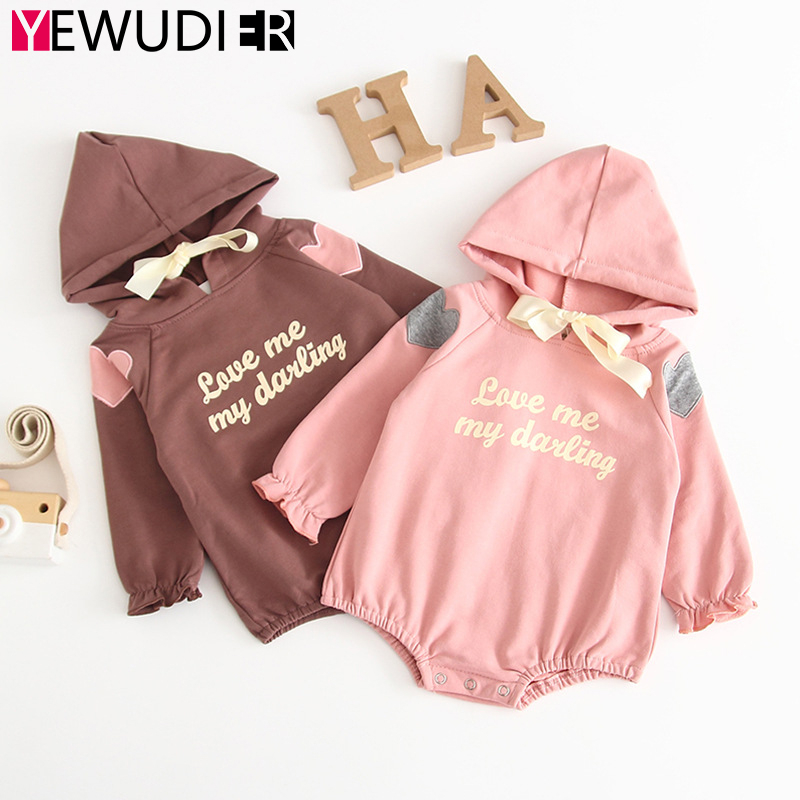 Spring Autumn Newborn Rompers Toddler Hooded Casual Jumpsuit Long Sleeve Printing Letters Overalls Unisex Loose Sweater Clothes, Brown
Spring Autumn Newborn Rompers Toddler Hooded Casual Jumpsuit Long Sleeve Printing Letters Overalls Unisex Loose Sweater Clothes, Brown