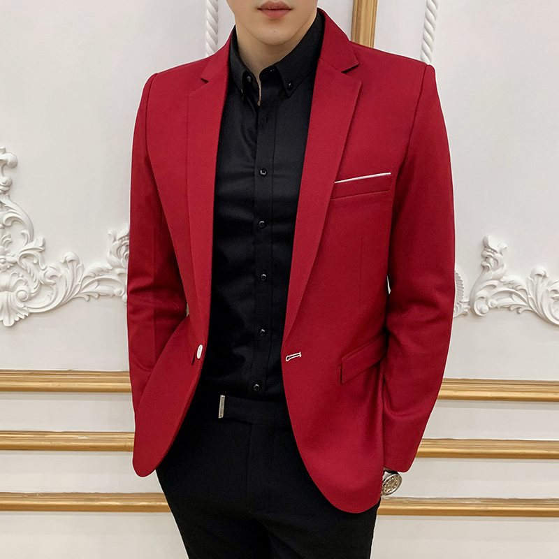Solid Man's Blazer Male Spring Business Office Mens Jacket Blazer Masculino Man Hombre Korean Slim Fit Sleeve Small Suit, Black
Solid Man's Blazer Male Spring Business Office Mens Jacket Blazer Masculino Man Hombre Korean Slim Fit Sleeve Small Suit, Black
