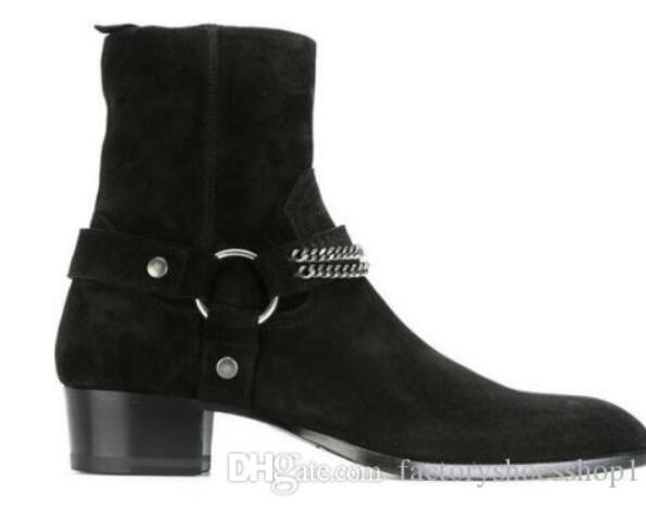 2019 Handmade Vintage Men fashion Boots Leather Suede Rome Style Man Ankle Boots Zipper Autumn Winter Male boots Shoes, Black
2019 Handmade Vintage Men fashion Boots Leather Suede Rome Style Man Ankle Boots Zipper Autumn Winter Male boots Shoes, Black