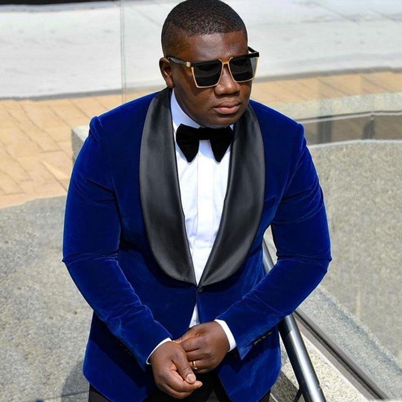 Wide Shawl Lapel Royal Blue Velvet Smoking Jacket Men Suits for Wedding Groom Tuxedo Prom Party Man Blazer Two-Pieces Classic, Black
Wide Shawl Lapel Royal Blue Velvet Smoking Jacket Men Suits for Wedding Groom Tuxedo Prom Party Man Blazer Two-Pieces Classic, Black
