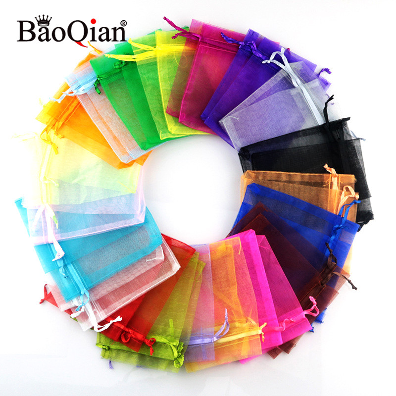 50/100pcs 5x7 7x9 9x12 13x18cm Organza Jewelry Packaging Bags Wedding Party Decoration Favors Drawable Candy Gift Bags Pouches
50/100pcs 5x7 7x9 9x12 13x18cm Organza Jewelry Packaging Bags Wedding Party Decoration Favors Drawable Candy Gift Bags Pouches