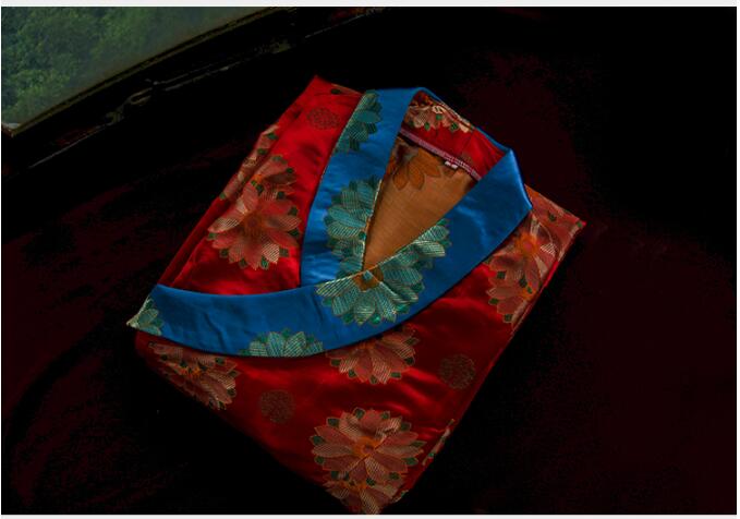 South Asia Nepal Tibet Himalayan Areas Travel costume Woman lady girl clothing oriental Chinese moden Long Robe tibetan dress