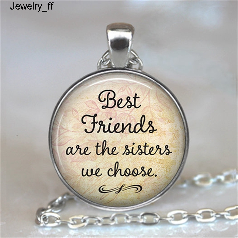 Best Friends Are The Sisters We Choose Friendship Pendant Quote Jewelry Glass Cabochon Necklace Silver Statement Chain Choker
Best Friends Are The Sisters We Choose Friendship Pendant Quote Jewelry Glass Cabochon Necklace Silver Statement Chain Choker