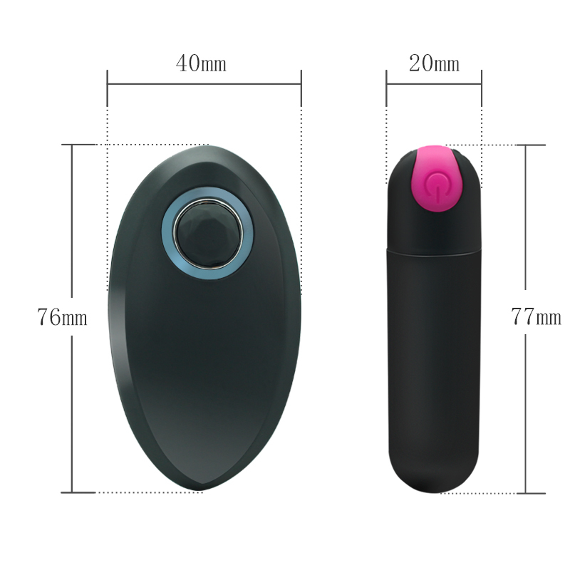 Adult Sex Product Remote Control Strong vibrator, 10 Speed Vibrating Mini Bullet Shape Waterproof Vibrator G-spot Massager S18101905