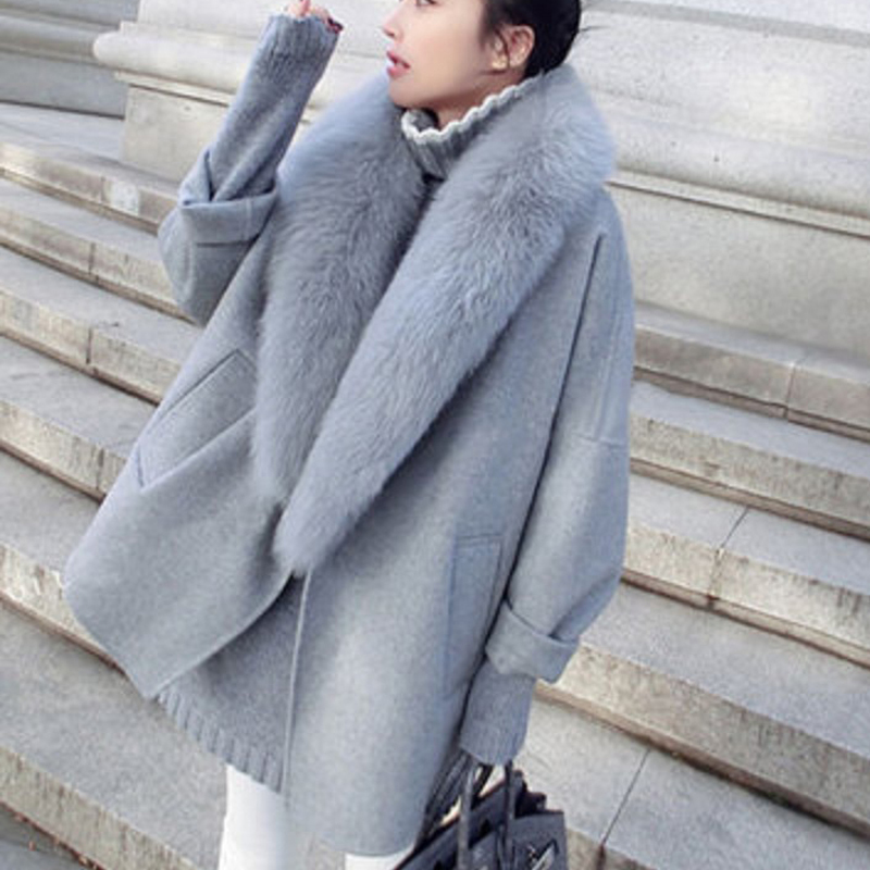 Fashion Solid Patchwork Wool Coat Women Vintage Warm Winter Fur Coat Loose Thick Long Jacket Autumn Abrigos Mujer Invierno 2019, Grey
Fashion Solid Patchwork Wool Coat Women Vintage Warm Winter Fur Coat Loose Thick Long Jacket Autumn Abrigos Mujer Invierno 2019, Grey