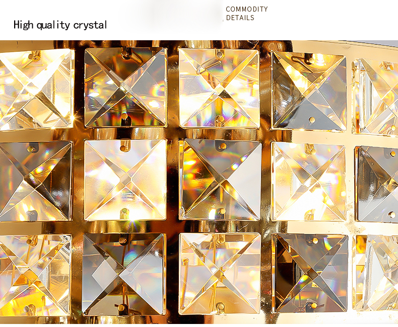 LED Light Modern Crystal Chandeliers Lights Fixture American Chandelier Hotel Interior Home Indoor Lighting Big Long Hanging Lamp Dia120cm/150cm