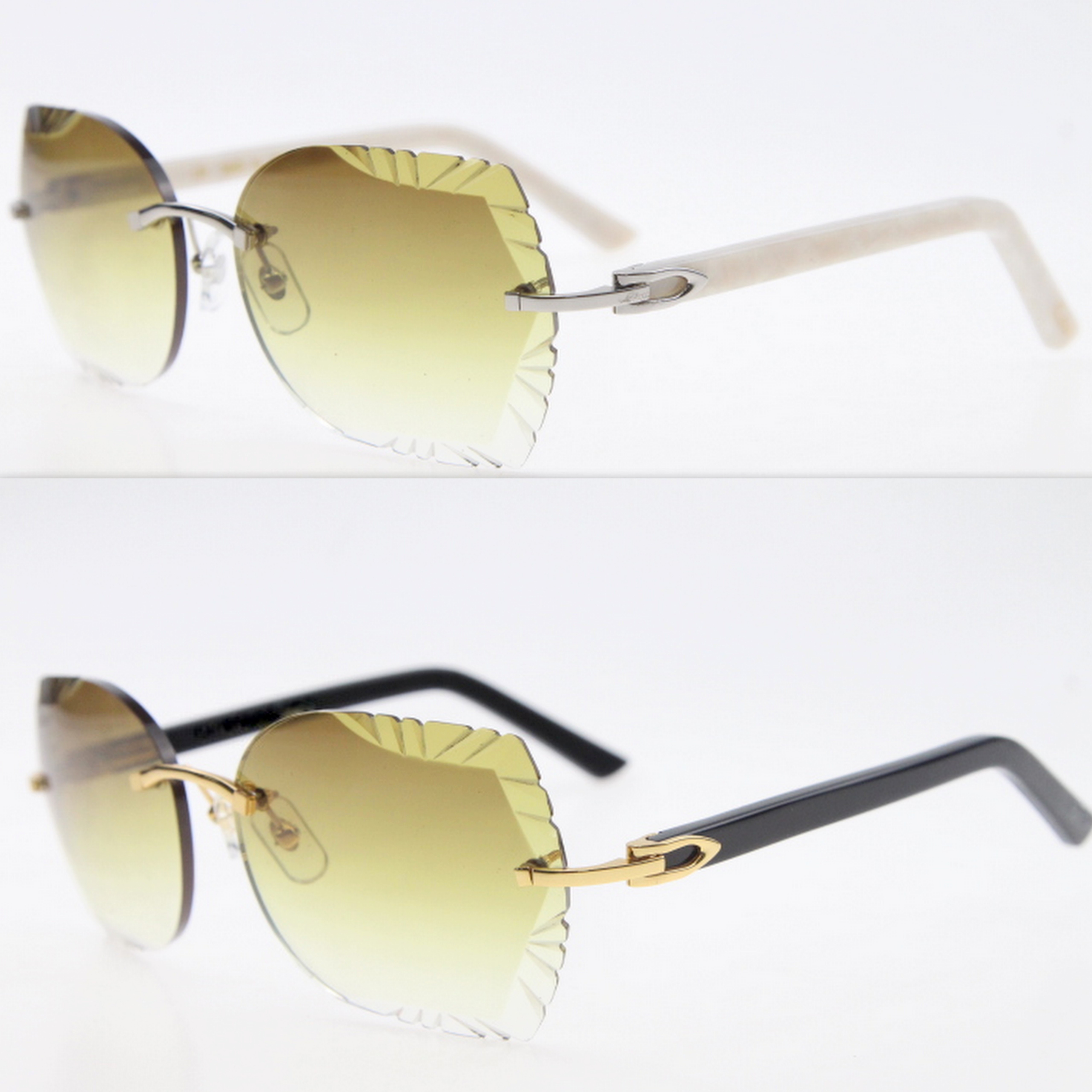3.0 Thick Carved Lens Sunglasses Rimless Metal Mix Aztec Black Plank Sun glasses Unisex Optical cat eye 18K Gold Frames UV400 Slim and Elongated Triangle Lenses Female
3.0 Thick Carved Lens Sunglasses Rimless Metal Mix Aztec Black Plank Sun glasses Unisex Optical cat eye 18K Gold Frames UV400 Slim and Elongated Triangle Lenses Female