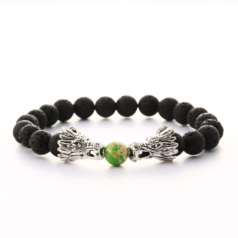 8MM Natural Black Lava Stone dragon Bracelet DIY Aromatherapy Essential Oil Diffuser Bracelet for women Men
8MM Natural Black Lava Stone dragon Bracelet DIY Aromatherapy Essential Oil Diffuser Bracelet for women Men