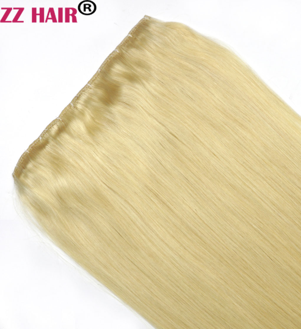 16"-28" One Piece Set 160g 100% Brazilian Remy Clip-in Human Hair Extensions 5 Clips Natural Straight