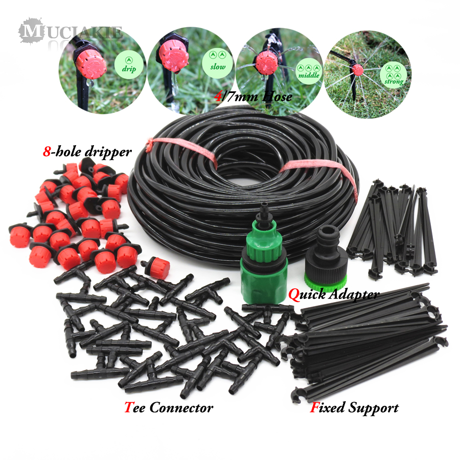 MUCIAKIE 25M DIY Drip Irrigation System Automatic Watering Garden Hose Micro Drip Garden Watering Kits with Adjustable Drippers
MUCIAKIE 25M DIY Drip Irrigation System Automatic Watering Garden Hose Micro Drip Garden Watering Kits with Adjustable Drippers