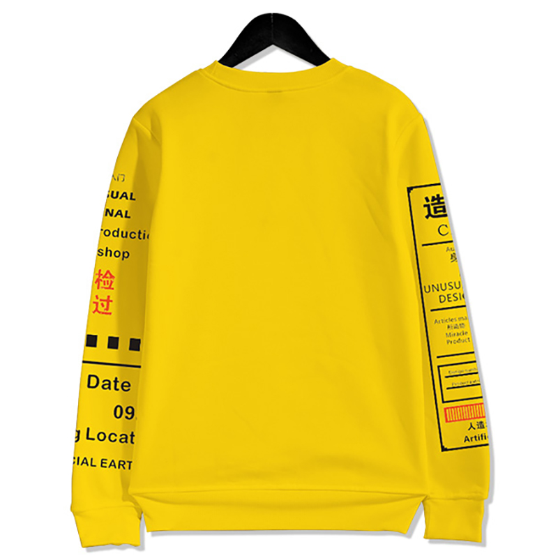 Chinese Characters Artificial Earth 3D hoodie Sweatshirt Harajuku Tracksuit Outerwear Graphic Graffiti Kanji Sweatshirts 2020