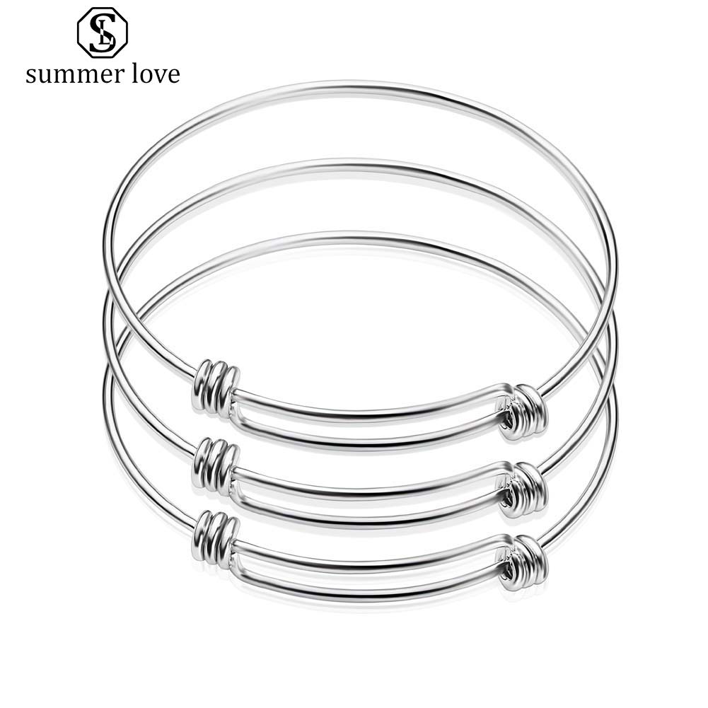 Fine-Polish Stainless Steel Expandable Size Wire Bangle Bracelet for Women Men High Quality Adjustable Bangle Fit Beading Small Charm Diy
Fine-Polish Stainless Steel Expandable Size Wire Bangle Bracelet for Women Men High Quality Adjustable Bangle Fit Beading Small Charm Diy