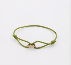 Titanium steel Three color Love Bracelet Bangle for women Red Rope lovers charm bracelets femme and men Fashion Hand accessorize Friendship