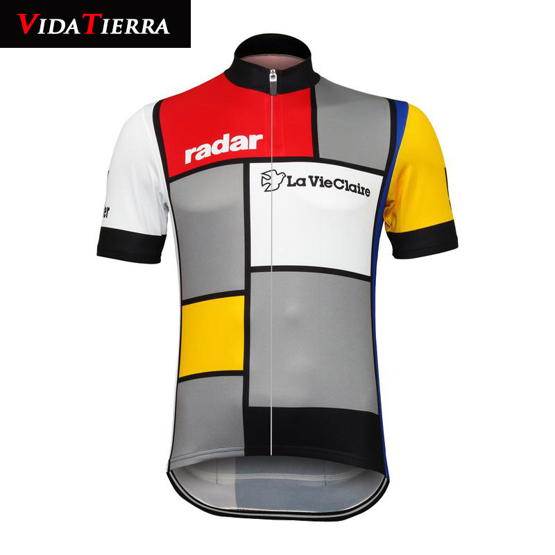 VIDATIERRA 2019 men cycling jersey Colorful La Vie Claire Wonder W Retro clothing bike wea pro team MTB road tops classic Retro honour cool, Black
VIDATIERRA 2019 men cycling jersey Colorful La Vie Claire Wonder W Retro clothing bike wea pro team MTB road tops classic Retro honour cool, Black