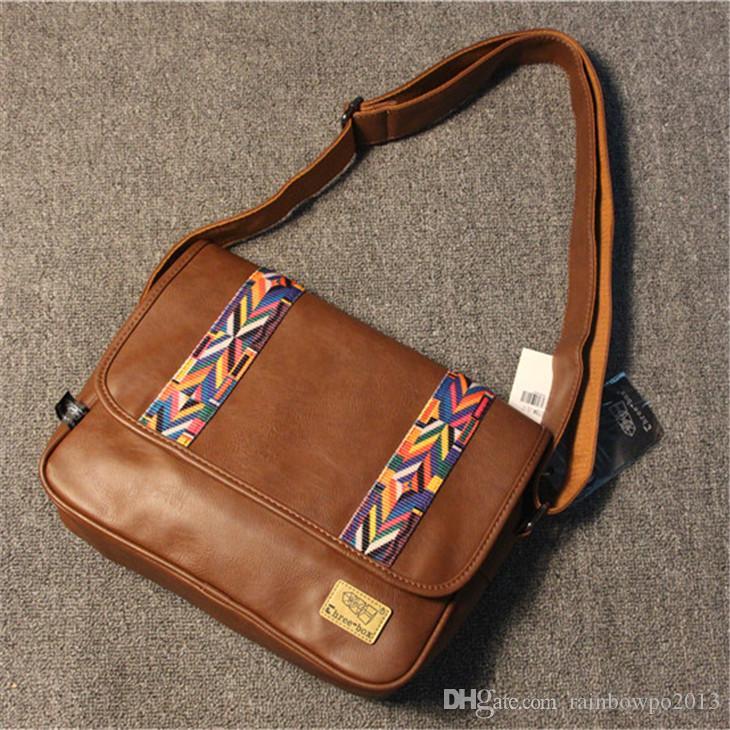 wholesale men bag Japan and South Korea trend leather Messenger handbag casual retro striped mens handbags England Ribbon leathers messengers bags, Brown
wholesale men bag Japan and South Korea trend leather Messenger handbag casual retro striped mens handbags England Ribbon leathers messengers bags, Brown