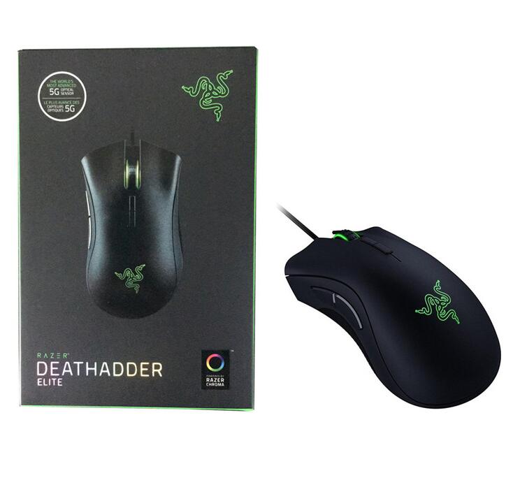 Razer DeathAdder Elite Wired Gaming Mouse 16000DPI Optical Sensor Ergonomic 7 Independently Programmable Buttons Mouse For Office & School
Razer DeathAdder Elite Wired Gaming Mouse 16000DPI Optical Sensor Ergonomic 7 Independently Programmable Buttons Mouse For Office & School