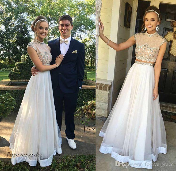 2019 Fancy New Two Pieces High Neck Prom Dress Cheap Beaded Crystals Formal Summer Holidays Wear Evening Party Gown Custom Made Plus Size, Lilac
2019 Fancy New Two Pieces High Neck Prom Dress Cheap Beaded Crystals Formal Summer Holidays Wear Evening Party Gown Custom Made Plus Size, Lilac