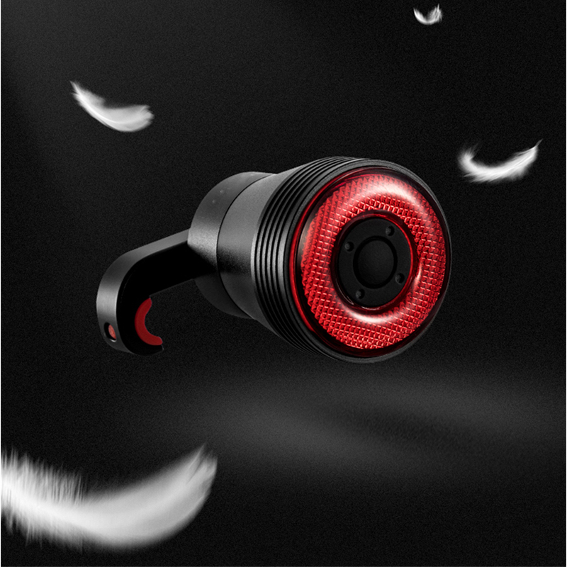 Flashing Red Back LED Cycling Safety Warning Taillight Bicycle Smart Auto Brake Sensing Light 3 Light Mode Options