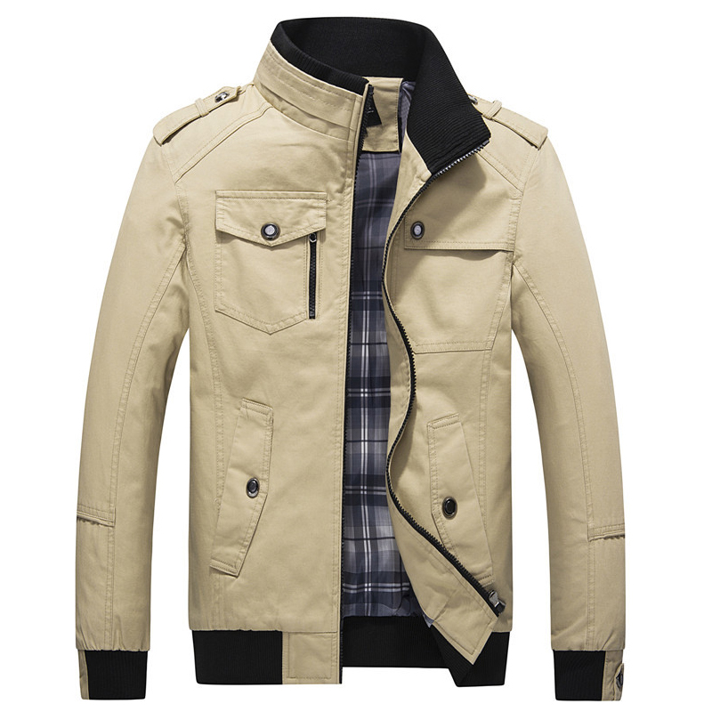 Jackets Clothes Zipper Stand Collar Pockets Mens Clothing Smart Casual Korean Style Khaki Black Fashion 2020 Ropa
Jackets Clothes Zipper Stand Collar Pockets Mens Clothing Smart Casual Korean Style Khaki Black Fashion 2020 Ropa