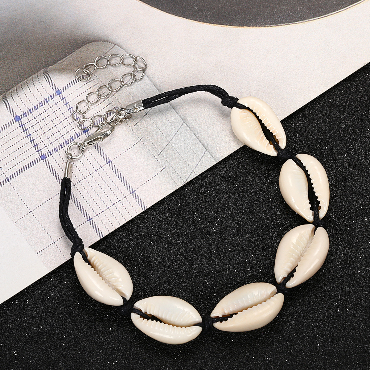 Natural shell woven bracelet anklet men and women beach travel daily wear birthday Valentine's Day bracelet