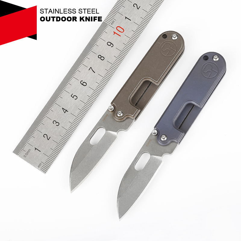 high end bean S35VN blade Titanium handle edc rescue tools camping hiking mini pocket knife key chain small curtiss folding knives bearing
high end bean S35VN blade Titanium handle edc rescue tools camping hiking mini pocket knife key chain small curtiss folding knives bearing