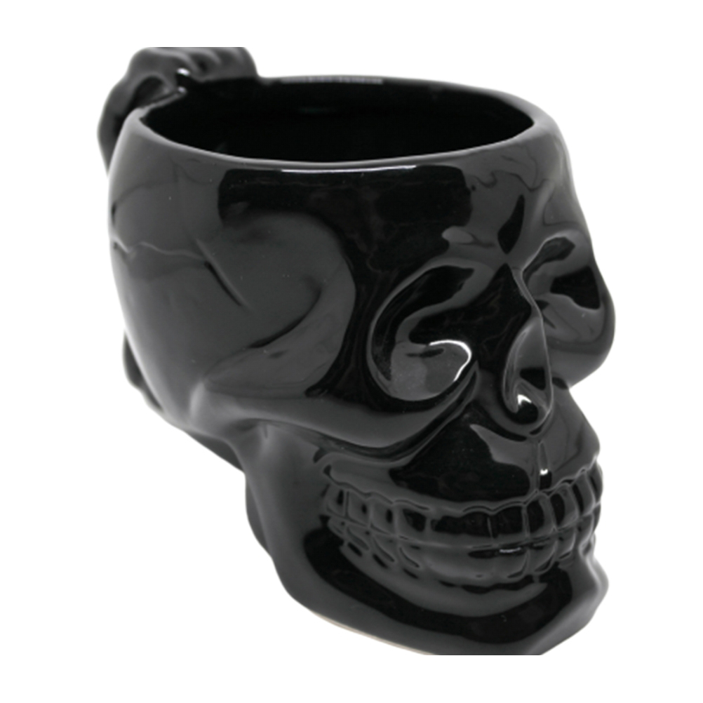 

1pc Mug Cup Skull Style Porcelain Creative Funny Gift Tea Cup Ceramic Water Cup For Tea Coffee Drinks T200327, Yellow