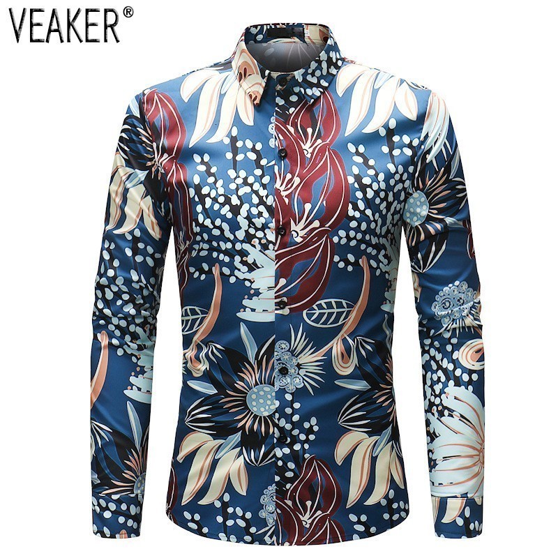 2019 Spring New Men Printed Men's Slim Fit Long Mouw Printed Men's Business Casual Party Shirt Tops -4XL, As pic
2019 Spring New Men Printed Men's Slim Fit Long Mouw Printed Men's Business Casual Party Shirt Tops -4XL, As pic