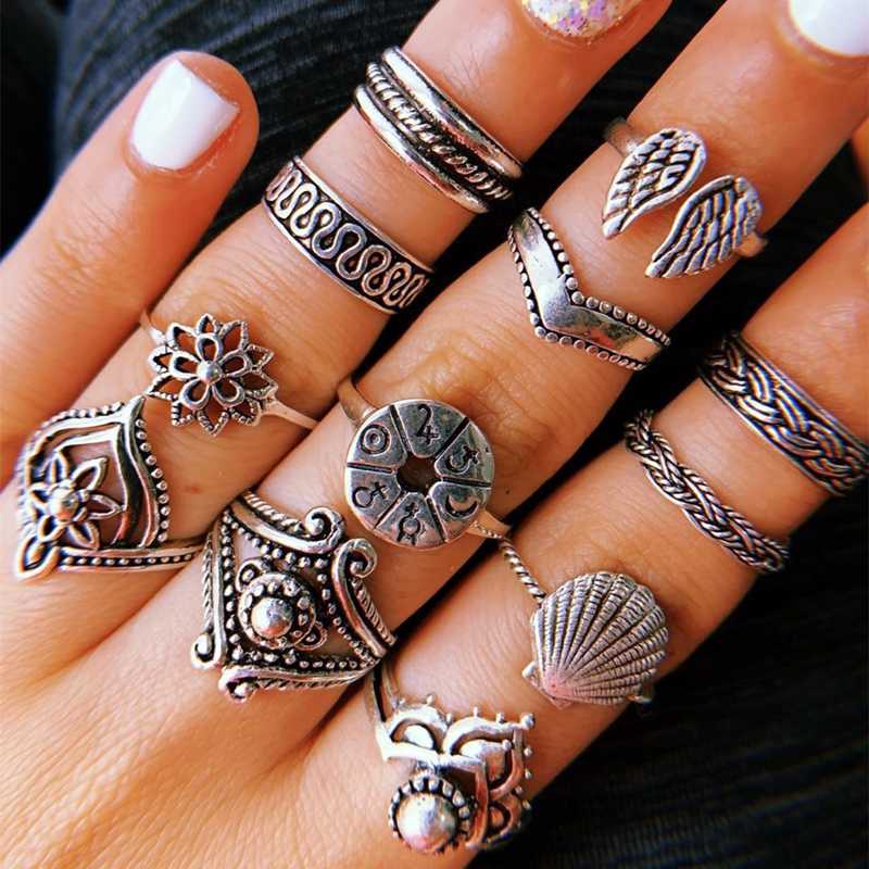 Cluster Rings HuaTang 14pcs/set Floral Knuckle Set For Women Finger Geometric Opal Midi Elegant Ring Party Accessories Jewelry 14563
Cluster Rings HuaTang 14pcs/set Floral Knuckle Set For Women Finger Geometric Opal Midi Elegant Ring Party Accessories Jewelry 14563