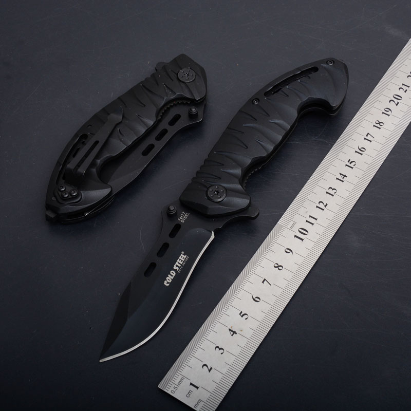 Cold Steel Knife Folding Pocket Knife Aluminum Handle Black EDC Camping Tools Survival Gear
Cold Steel Knife Folding Pocket Knife Aluminum Handle Black EDC Camping Tools Survival Gear