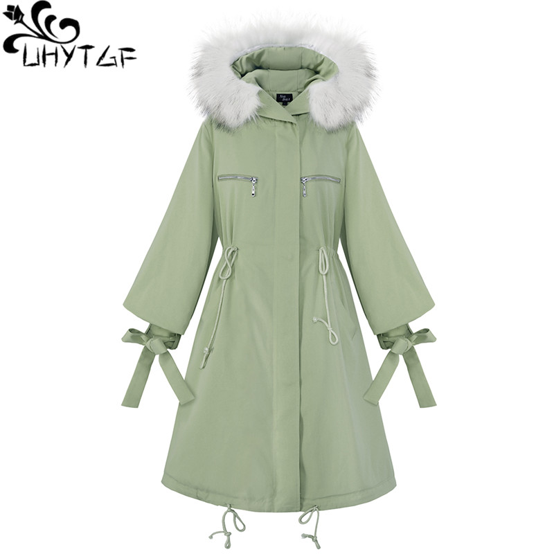 UHYTGF New Plus size Korean Lace up Down cotton Coats Women's Winter Coat Female Hooded Warm Jacket Women Long Cotton Parka X743, Yellow
UHYTGF New Plus size Korean Lace up Down cotton Coats Women's Winter Coat Female Hooded Warm Jacket Women Long Cotton Parka X743, Yellow