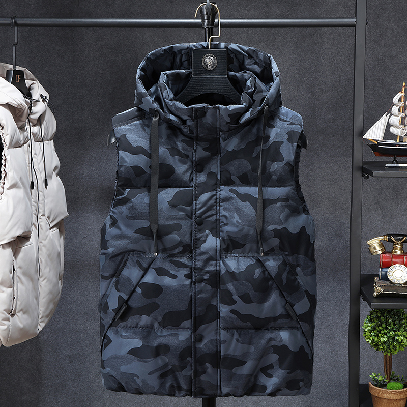 Autumn and winter vest men's youth vest jacket XL camouflage hooded vests size L, Blue
Autumn and winter vest men's youth vest jacket XL camouflage hooded vests size L, Blue